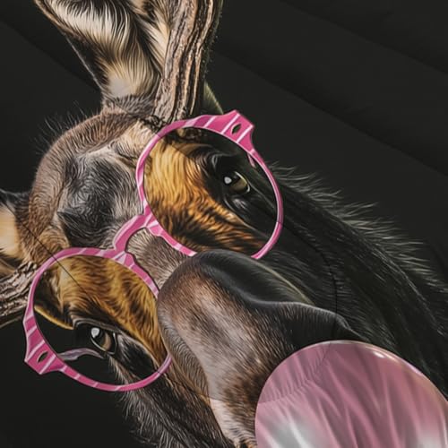 Couette réversible sans housse 140x200cm avec animaux rigolos - 5