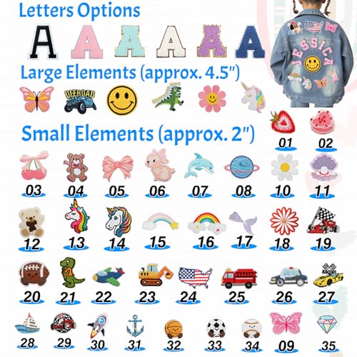 Personalized Kids Jean Jacket with Name Patch for Girls Boys Custom Denim Long Sleeve Jacket Coat, Birthday Christmas Gifts 1-12 Years3