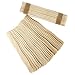 Artlicious - 200 Unfinished Natural Wood Wavy Popsicle Craft Sticks, 8" Long, Great for Paint Sticks, Tongue Depressors (200 Wavy Sticks)