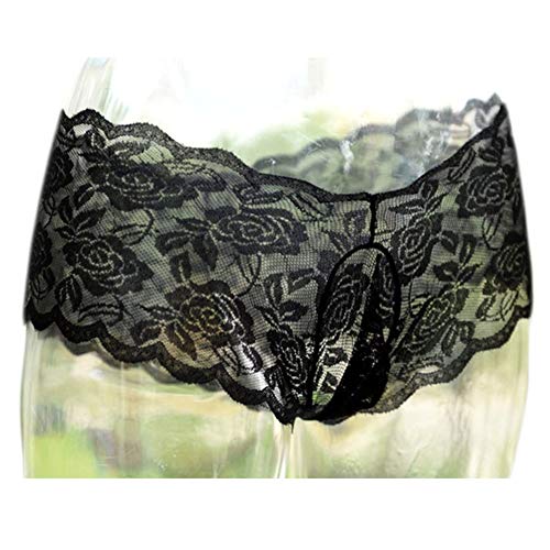 Men's 3in1 Sexy Cooling Anti-Smell Brief Breathable Thong See Though Underwear Underpant for Boyfriend Husband (3 Colors Pack)3