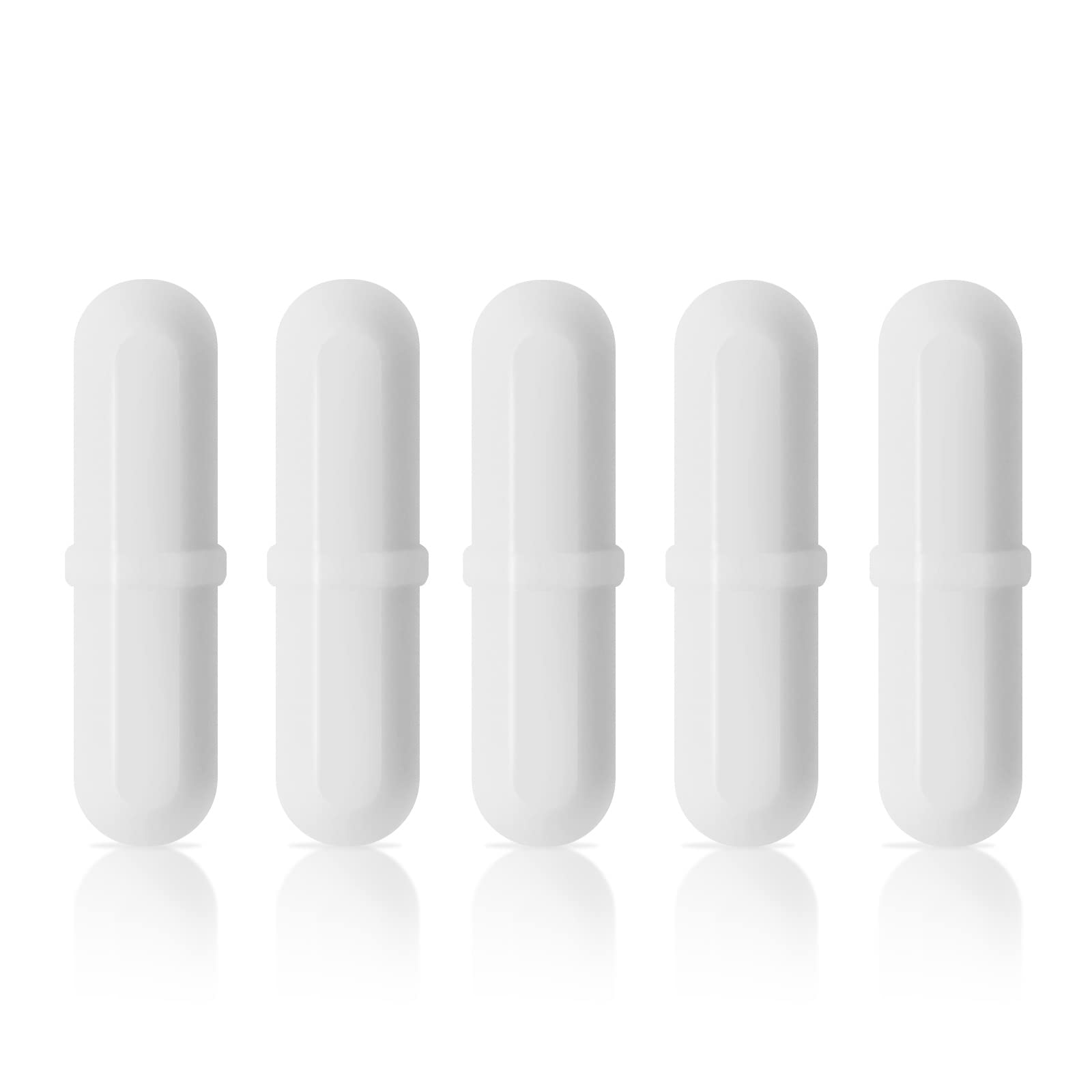 5 Pcs 30mm(1.18 inch) B PTFE Magnetic Stirrer Mixer Stir Bar,White Color,Laboratory Bar,Stir Plate Bar,Stir Bars…