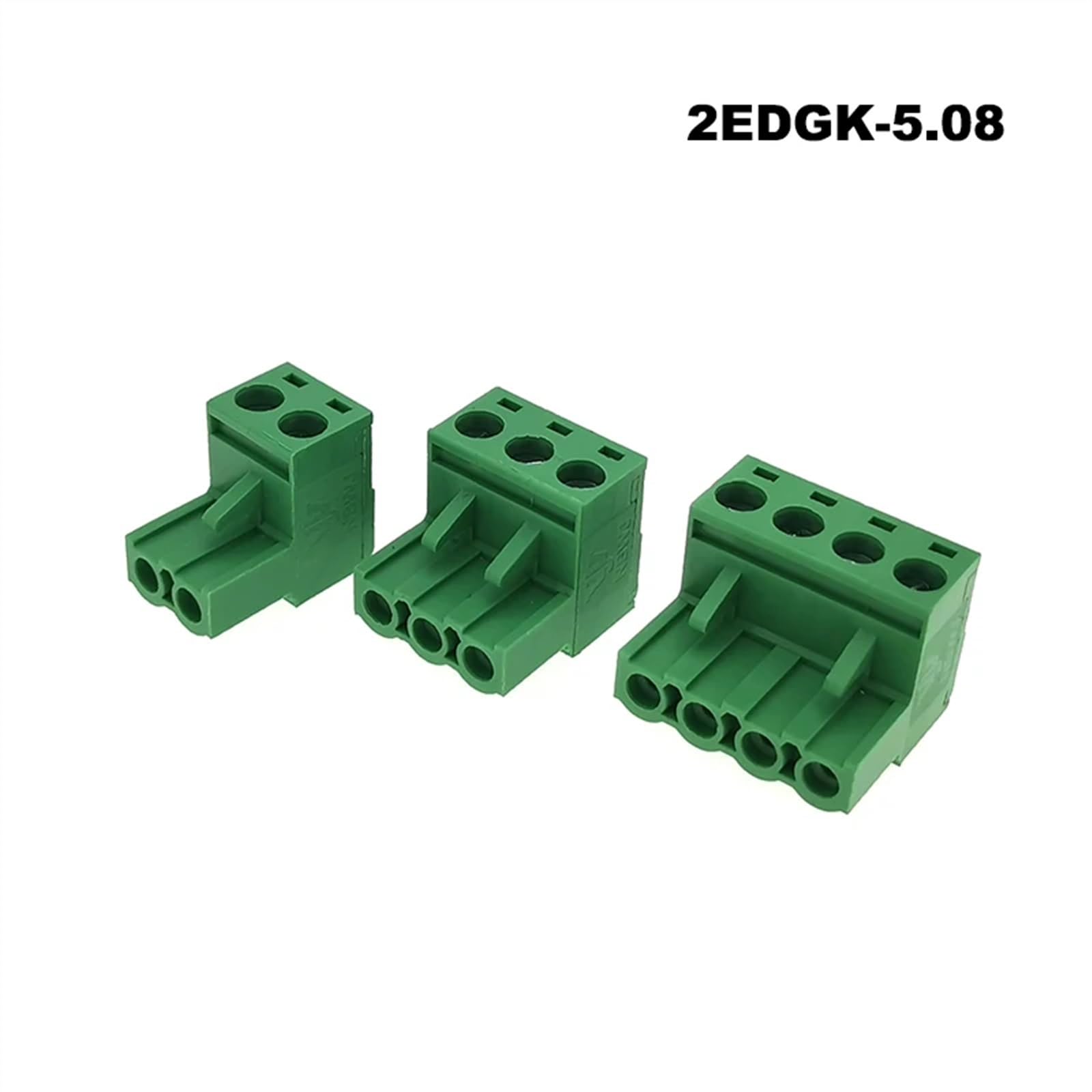 Conector de bloque de terminales de tornillo PCB enchufable, paso de 5,08mm, 2/3/4/5/6/7/8/9/10P macho 2EDGK/KA, Bornier enchufable, 30 Uds.(2EDGKA (30pcs),9P)