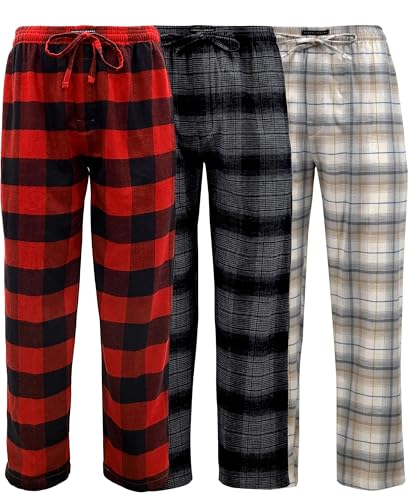 Image of Andrew Scott Men's Flannel Drawstring Pajama Pants | Plush Flannel Fleece | Pockets | Drawstring