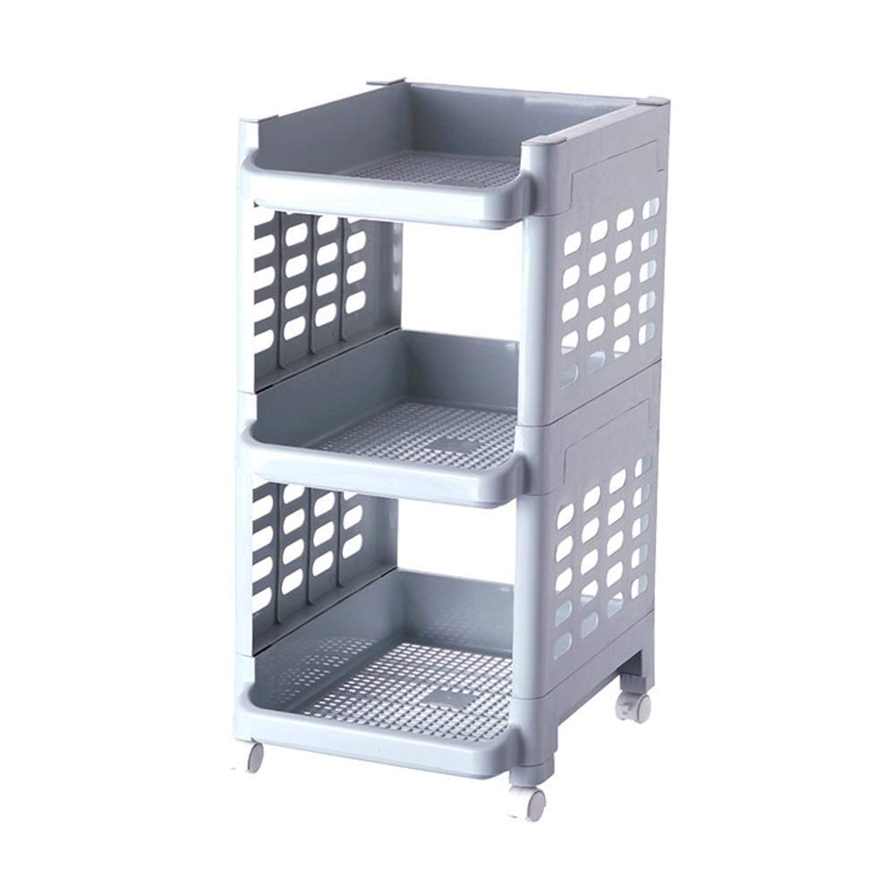 Scaffale per carrello, in plastica, per carrello, per bagno, multifunzione, colore: rosa, dimensioni: 33,5 x 39,5 x 93 cm, dimensioni: 33,5 x 39,5 x 93 cm, colore: rosa