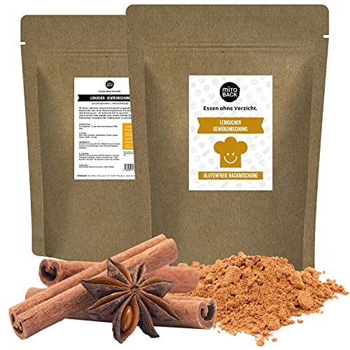 MITOBACK - Lebkuchengewürz-Mischung 1 x 100 g zum Backen & Verfeinern - Lebkuchen-Gewürzmischung mit Zimt, Anis & Muskatblüte für Weihnachts-Plätzchen & Kuchen - Lebkuchen Weihnachts-Gewürz zuckerfrei Cover