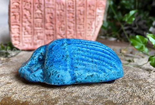 Scarabée égyptien - Céramique bleue - France