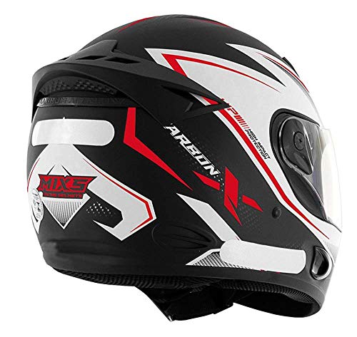 Capacete Moto MX2 Carbon X Preto com vermelho Brilhante 58