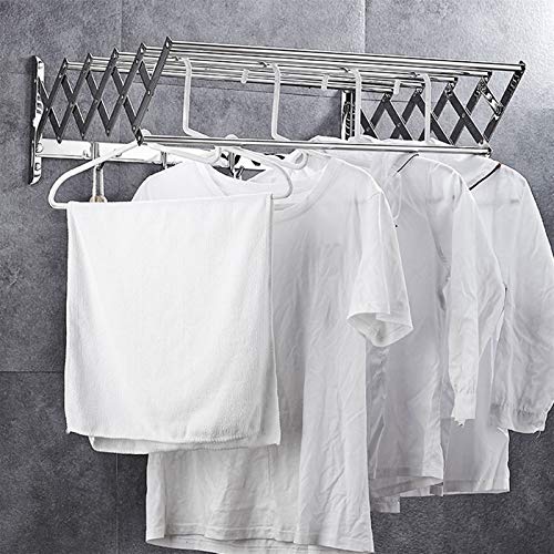 Rack de serviette rétractable anti-humidité mural pliable LWX pour vêtement
