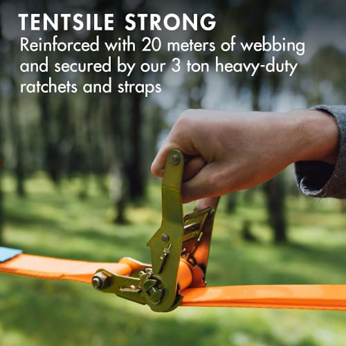 Tentsile Connect V3 2-Person Tree Tent Hammock, The Original Tree Tent Company, 880 Pound Capacity, Portable Treehouse, Heavy Duty Ratchets Included, Designed in The UK (Dark Grey) - Image 13