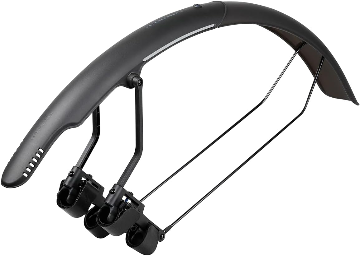 Topeak Tetrafender G1/G2 or R1/R2, Front/Rear Fenders - Fits Up To 650/700 x 50 Tire, Black