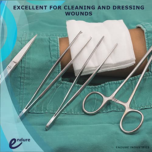 Endure Wound Care Kit 3, paquete de primeros auxilios con esponjas no tejidas, cinta de papel blanca, almohadillas de alcohol y venda miniatura 7