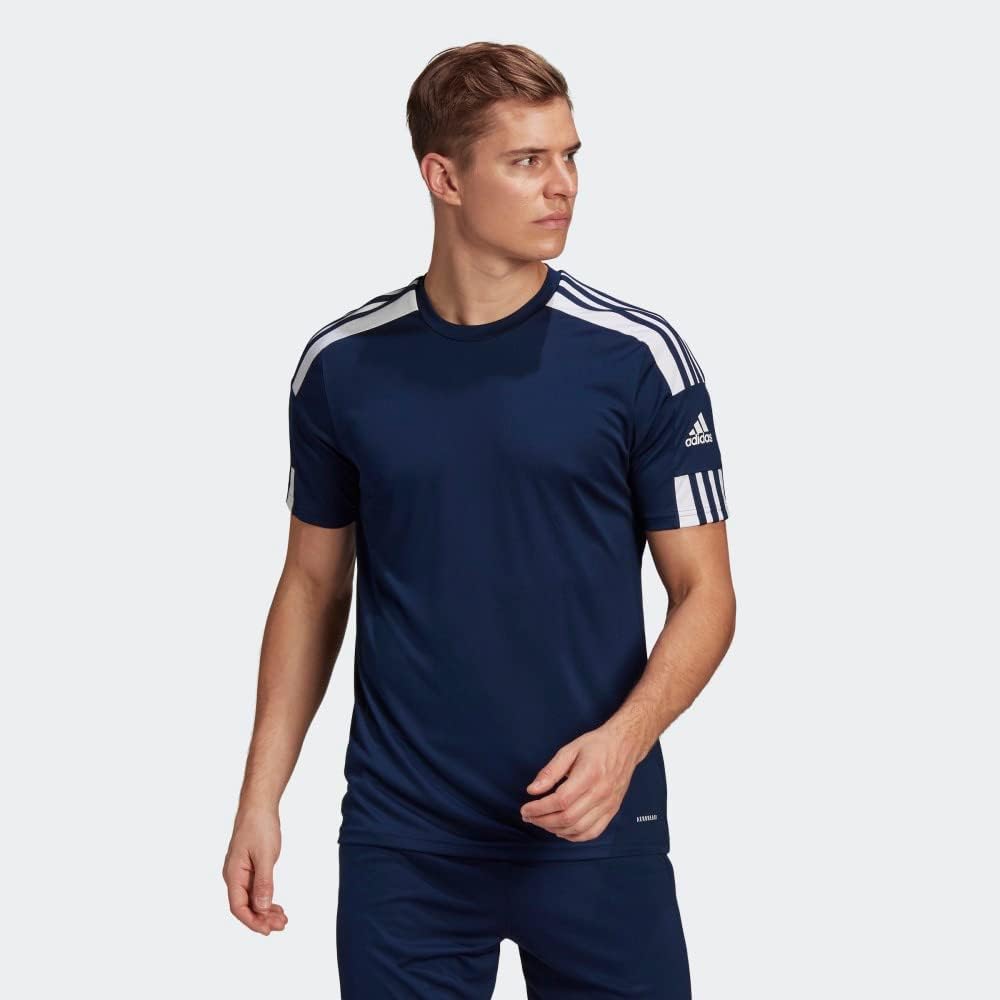 adidas Womens Squadra 21 Crew Neck Short Sleeve Jersey Soccer Cleats - Orange