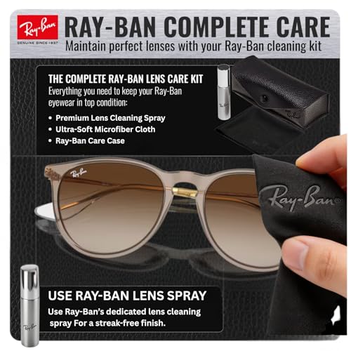 Image of Ray-Ban RB4171 ERIKA CLASSIC Phantos Shaped Sunglasses for Women with Official RAYBAN Eyewear Kit