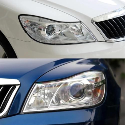 Capot phare gauche pour Skoda Octavia 2010-2014 en plastique transparent