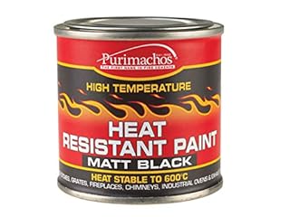 Everbuild Heat Resistant Paint – High Temperature Resistance – Easy To Apply – Black – 125ml
