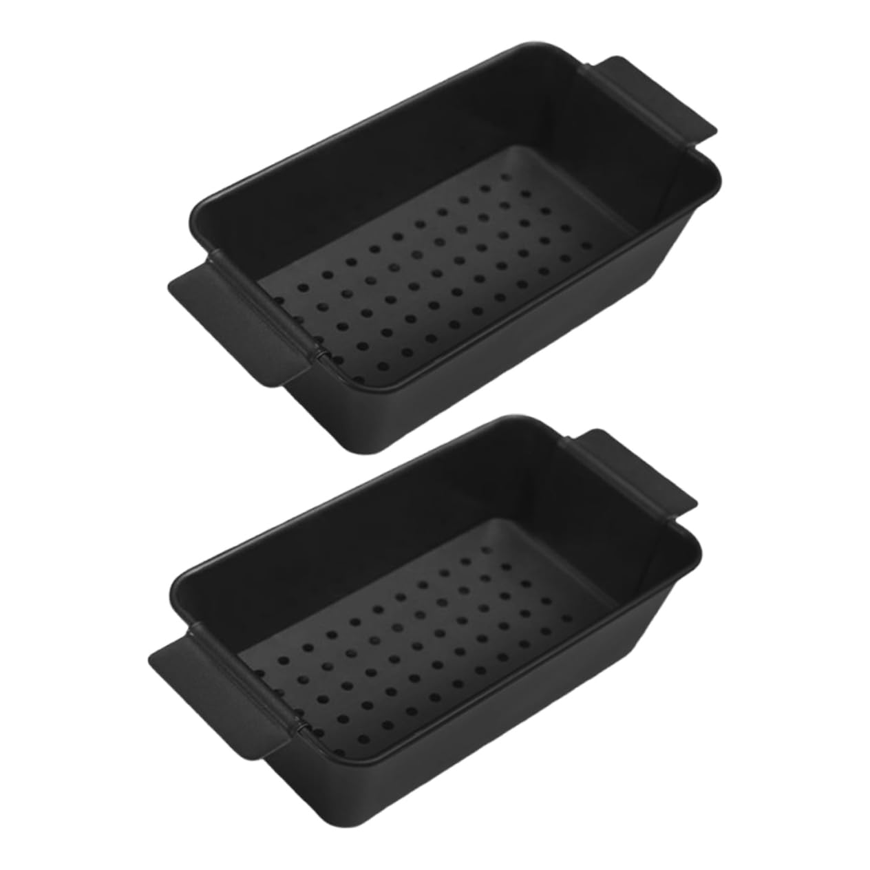 Moldes para Hornear Baguettes Antiadherentes Negros de Acero al Carbono, 2