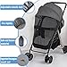 Mosquito Net for Stroller 2Pack - Protective Baby Stroller Mosquito Net - Perfect Bug Netting for Strollers, Bassinets, Cradles, Playards, Pack N Plays and Portable Mini Crib (Black)