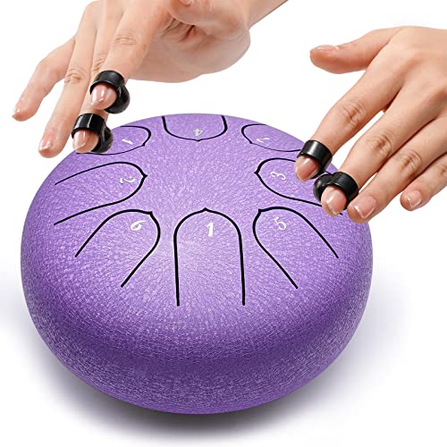 Tambour à langue en acier 8 notes Lronbird pour surmonter le stress par la musique - 3