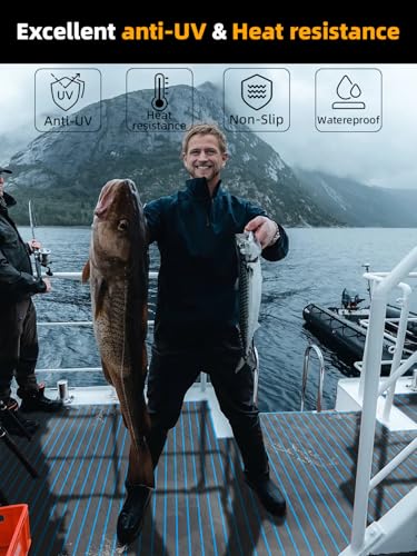 image for FOCEAN Boat Flooring EVA Foam Boat Decking Self-Adhesive Non-Slip Mari