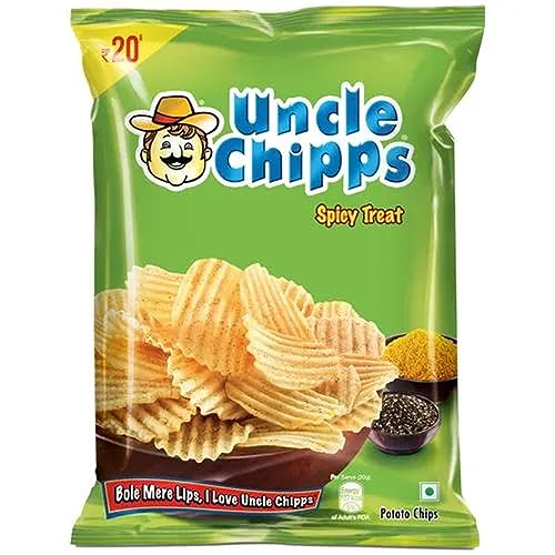 Image of Uncle Chips Kaxilu Uncle Spicy Treat Potato Chips,50 Gram