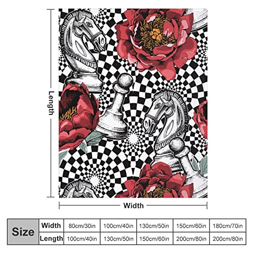 Checkerboard Throw Blanket For Couch Bed Travel Outdoor Camping Sofa,Funny Flannel Fuzzy Fluffy Fleece Cozy Throw Blanket For Kids Adults For All Seasons (Checkerboard, 60"X50") #TOP1