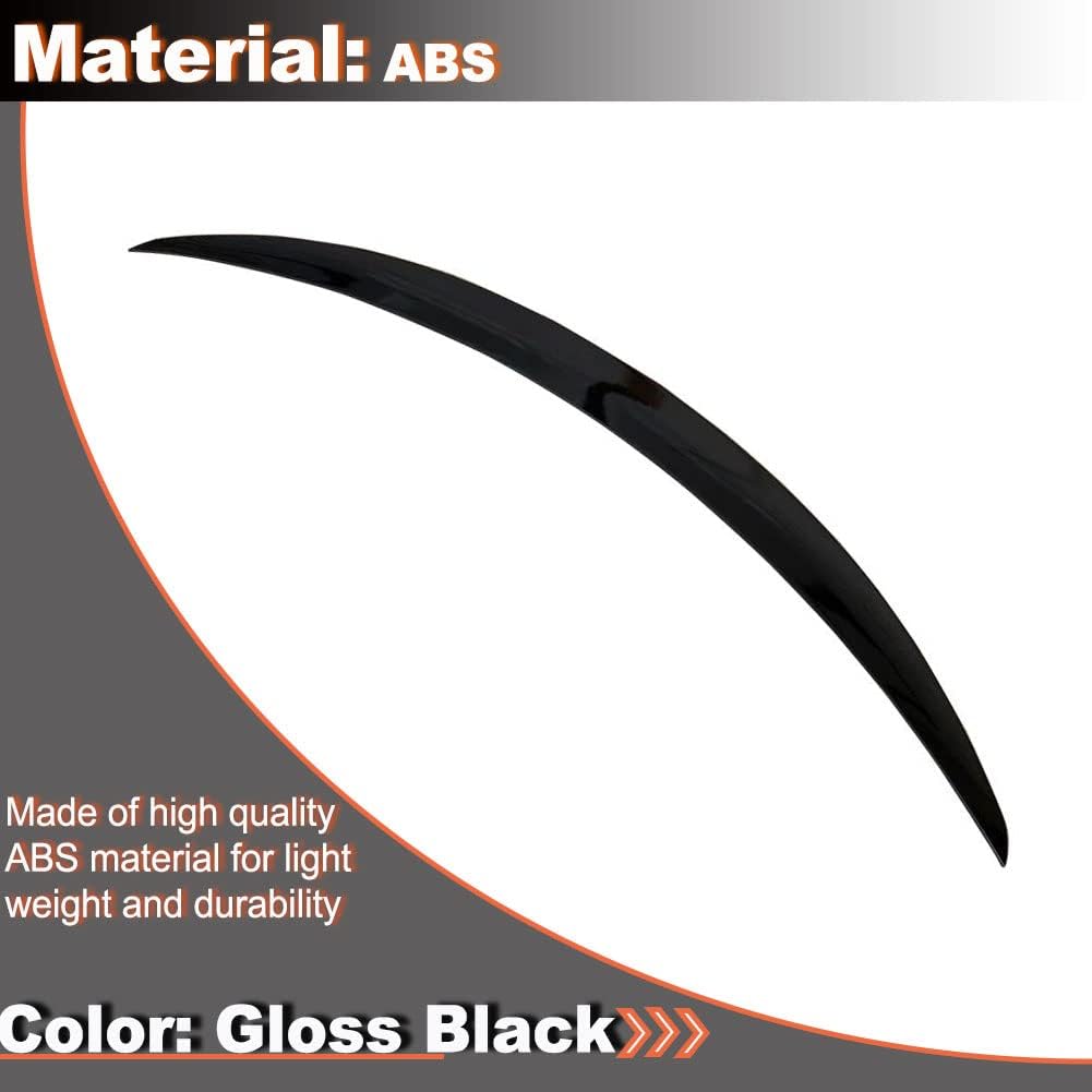 Rear Trunk Spoiler for Mercedes-Benz W206 2022-2023 C Class C200 C300 Base Sport Sedan 4-Door Gloss Black Rear Boot Lid Highkick Spoiler Wing Lip Facotry Outlet