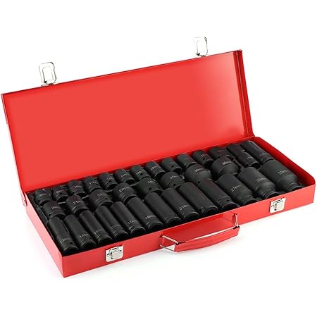 Set Bussole A Impatto 1/2 CCLIFE - 16 Pezzi Metriche 10-32 Mm Per Avvitatori Professionali