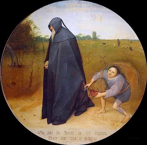 Peinture sur Toile Le Misanthrope de Bruegel 60x90cm SERENDIPITP