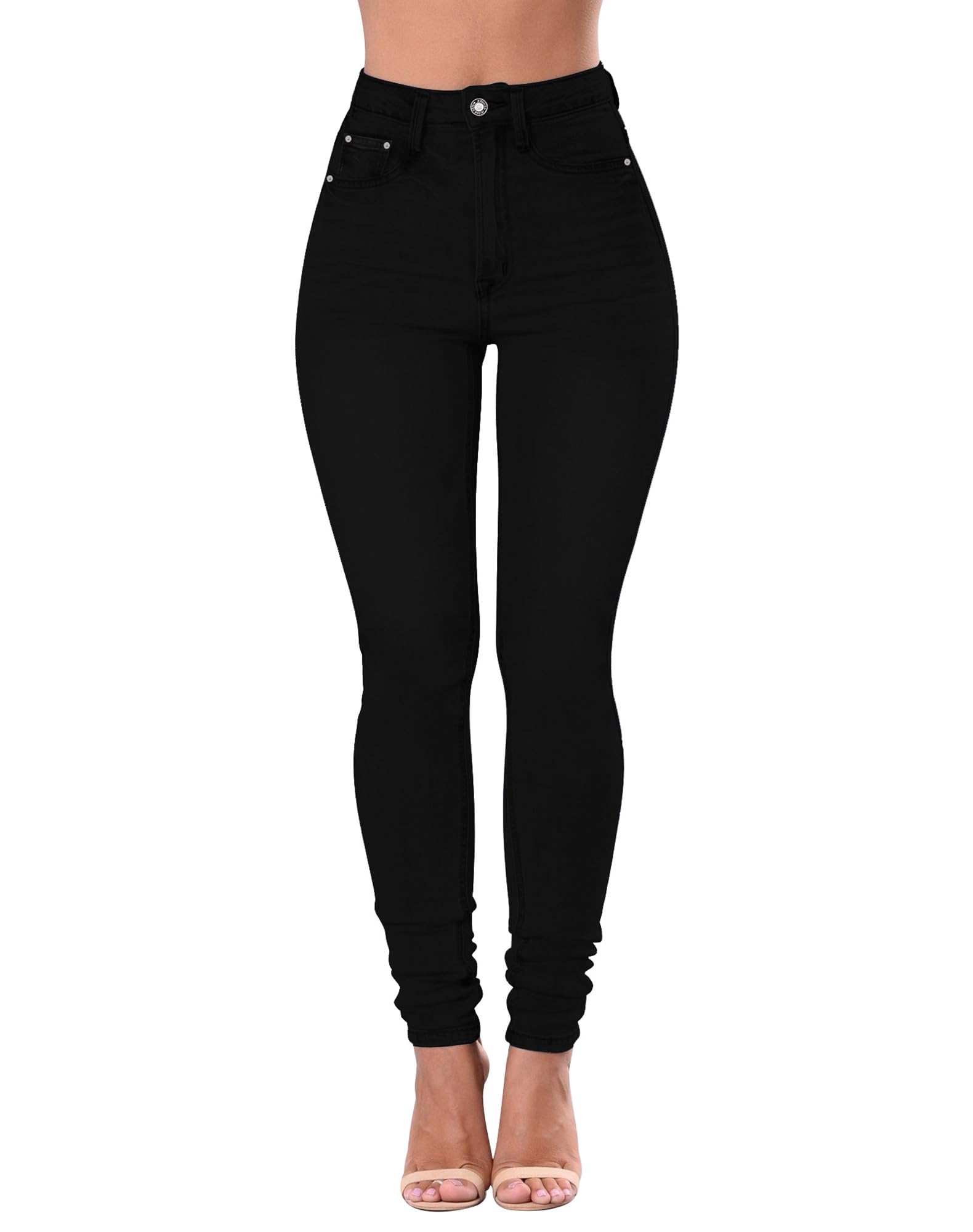 Women's High Waisted Jeans for Women Distressed Stretch Jeans for Women Ripped Butt Lift Jeans Denim Pants