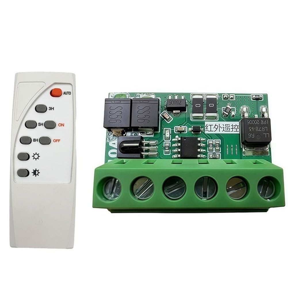 Xnuiasqe Remote Control Function Solar Street Light Control Circuit Board DC 6-45V Fully Automatic Light Drive Control