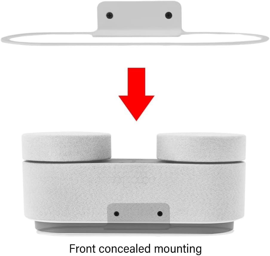 Speaker Wall Mount for HT-AX7 Speaker Shelf, Hiddens Wall Mounted Bracket Nonslip Wall-Mounted Shelf