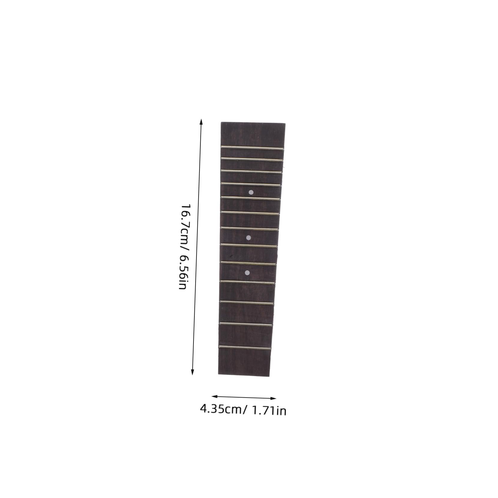 Abaodam Touche de Ukulélé en Bois de Palissandre 17 Pouces 13 Frettes pour Ukulélé Soprano Accessoire de Remplacement Résistant pour Guitare Hawaïenne