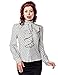 Produktbild Belsira Rschen-Bluse im Retro-Look Langarm Rschenkragen mit Jabot (Wei/Schwarz, Gr. 2XL)