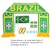AOZKY Stick Flag Fans Scarf Tattoo Stickers Silicone Bracelet Football Suit Cheerleading Supplies for World Cup 2018, Olympic, Bar, Sports Events, Festival Events Celebrations
