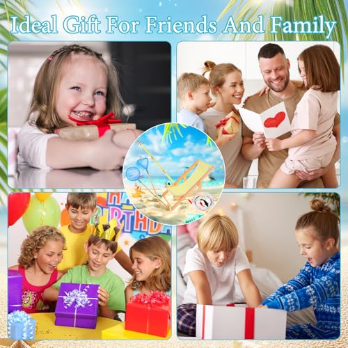 Yuanchu Miniatur Puppenhaus Deko, Mini Stranddekorationen 5 St 1:12 Fishing Dekoration Strand Möbel Modell Garten Zubehör DIY Zen Garten Party Favor Strandstuhl Puppenliegestuhl Angelrute Fischernetz