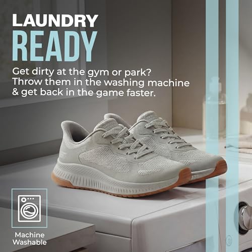 Image of Skechers Womens Hands Free Slip-ins Bobs Squad 4 - Staple Look