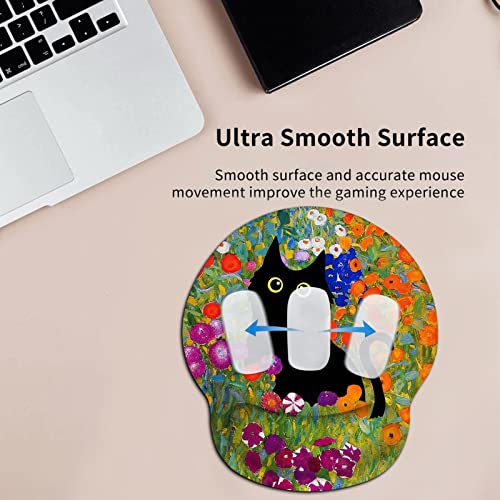 Ergonomic Mouse Pad With Wrist Support, Cute Cat Mouse Pad For Wireless Mouse, Anime Mousepad With Non-Slip Rubber Base For Home Office Gaming Working Computers Laptop #TOP2