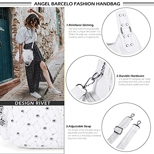 Image of Angel Barcelo Purses for Women Large Shoulder Bag Soft Hobo Bags for Women