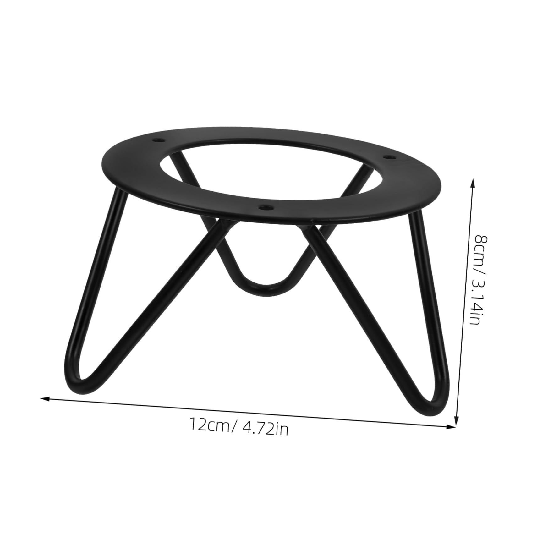 RORPOIR Metal Tray Pedestal Base Plate Stand for Food Trays and Flower Pots Sturdy Iron Display Holder for Kitchen Countertop Secure Support for Plants and Decorative Items