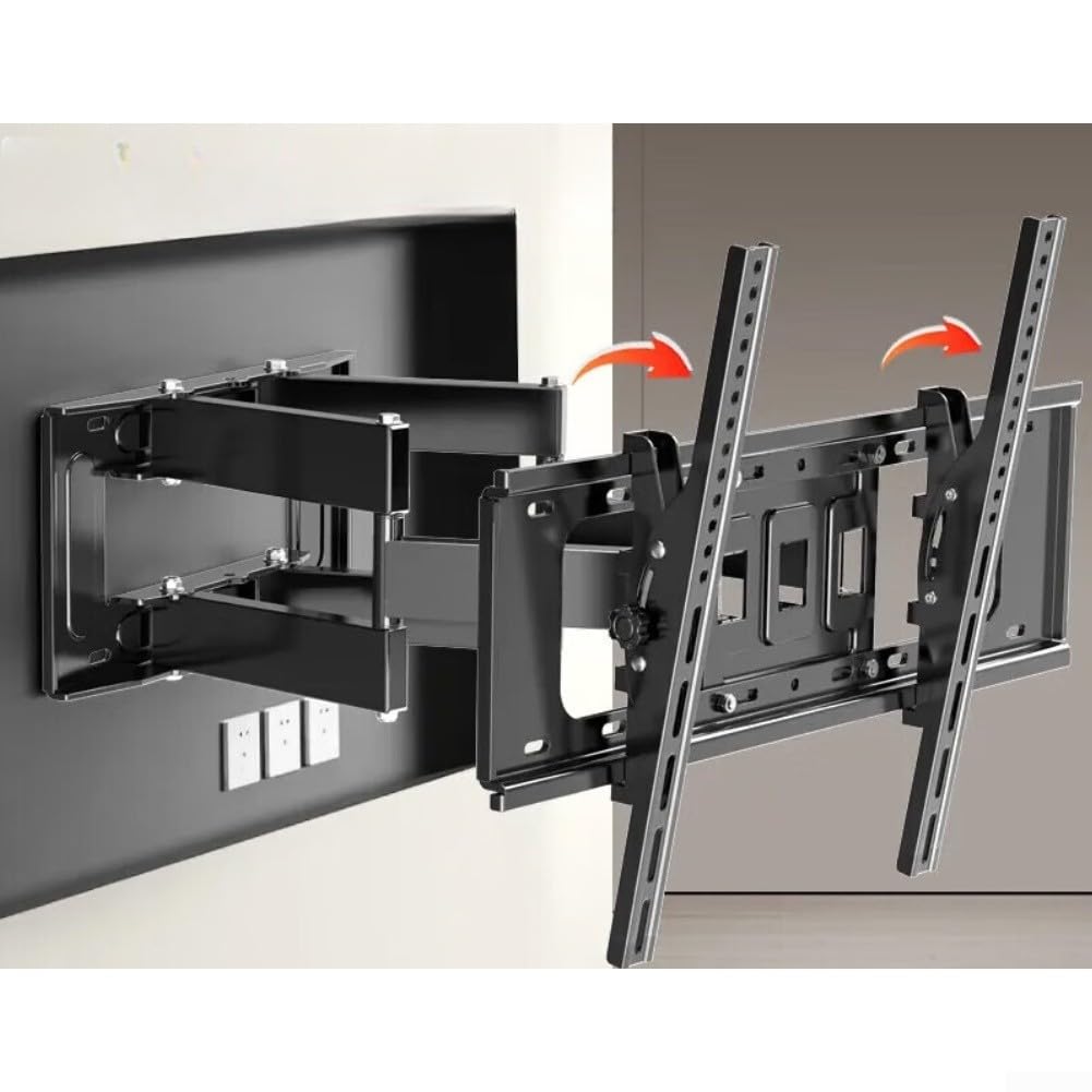 Support mural TV 26-80" entièrement mobile, orientable, inclinable (E)
