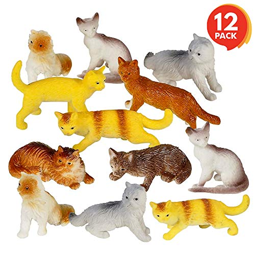 small plastic toy cats