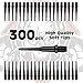 ONE80 Matt Black Soft Tip 300 Pcs - Replacement Dart Point 2BA Thread - 6 Pcs Durable Extra Thick Dart Flight
