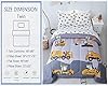 Cokouchyi Twin Size Comforter Set for Boys, 4-Piece Bed in a Bag, 3D Construction Bedding Comforter Sheet Set, Ultra Soft and Fluffy, Cartoon Truck Cars #4