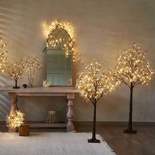 Hairui Artificial Baby Breath Flowers Tree With Lights 5Ft 126Led,Prelit Lighted Gypsophila Twig Tree For Wedding Party Spring Christmas Holiday Decoration Indoor Outdoor Use #TOP4