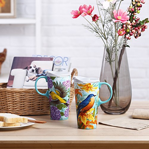 Set de 2 tazas de cerámica para café de 17 oz miniatura 2