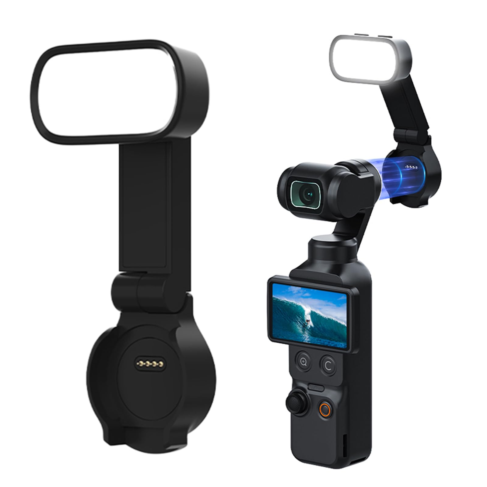 Fill Light Pocket 4 Luce Magnetica Selfie Portatile | Fill Light Pocket 4 Offre 3 Temperature Di Colore Per Foto E Video Con Illuminazione Stabile
