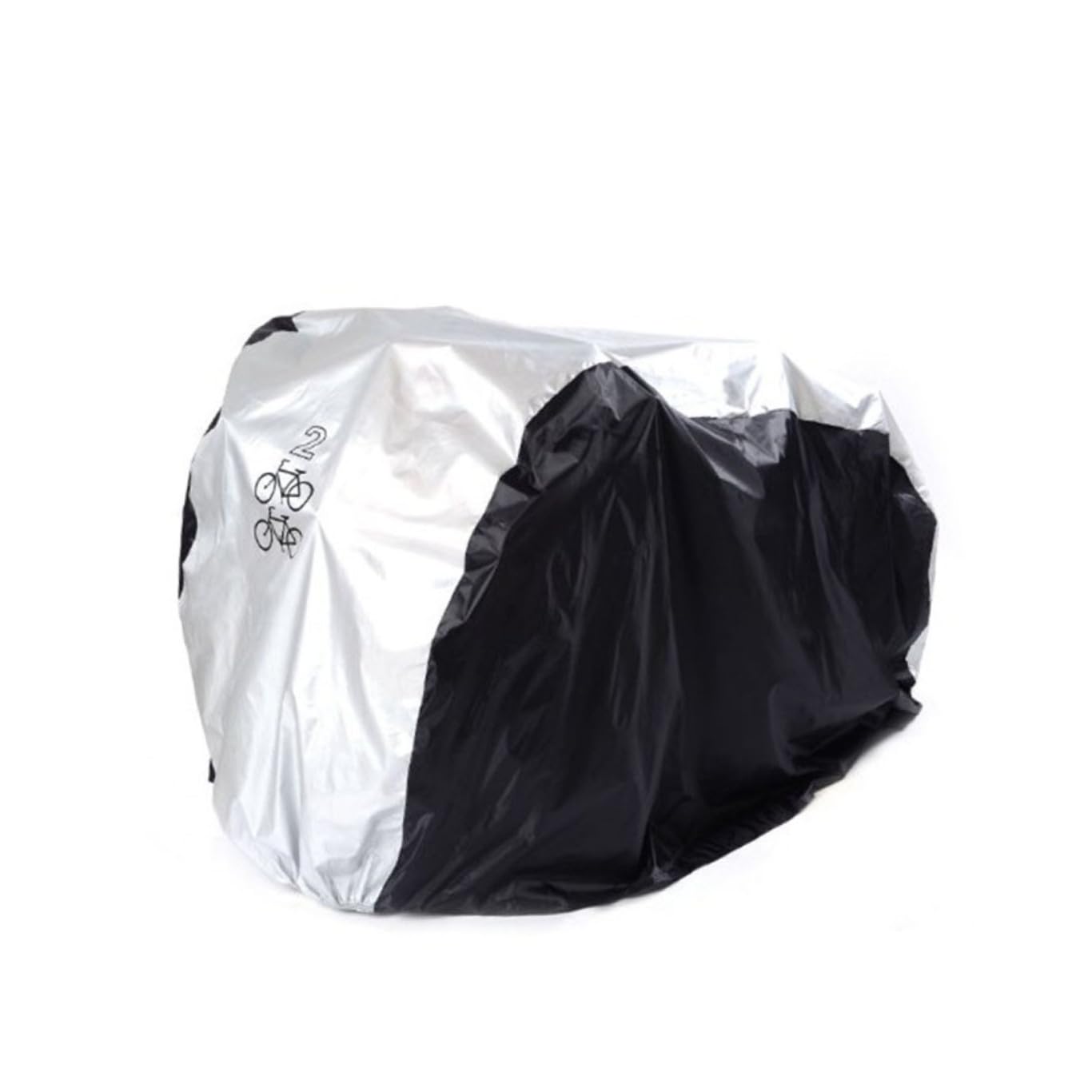 Wasserdichte Fahrradabdeckung für Fahrräder UV Regenschutz Robuste Elastische Befestigung Wasserabweisend Silber schwarz Mittelgroß Outdoor Bike Protector