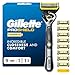 Gillette ProShield Power Razor for Men, 1 Razor Handle Plus 9 Refills, 5 Blade Mens’s Razor with Precision Trimmer