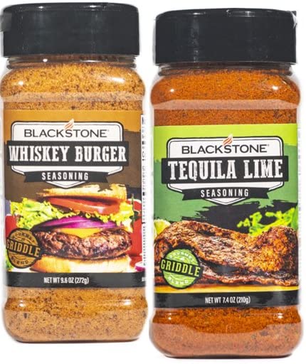Blackstone - Condimentos para parrilla de barbacoa - Paquete de 2 - Hamburguesa de whisky y lima Taquilla