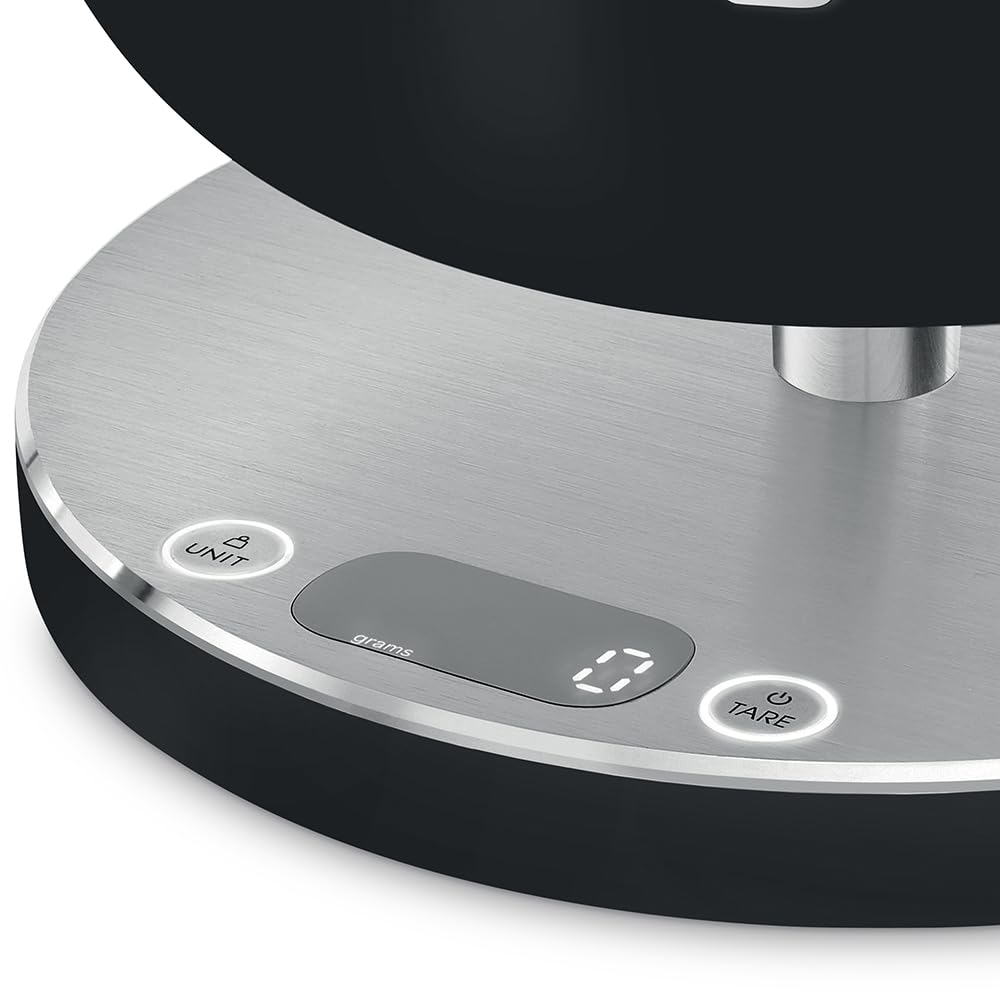 Smeg Báscula de cocina digital 'Negro mate'